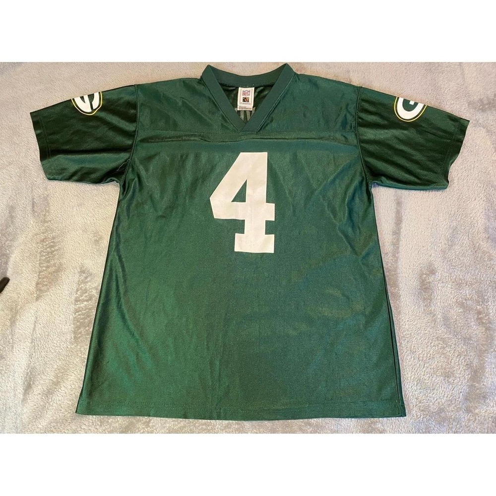 NFL Jersey Favre XL Large 18-20 Unisex Green Bay sku39